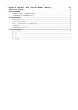 Chapter 3: Optical Time Domain Reflectometry ..............................50
	
Introduction to OTDR.........................