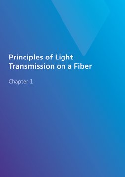 Principles of Light 
Transmission on a Fiber
Chapter 1
