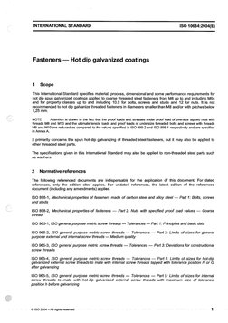Iso 10684 ISO 10684 Hot Dip Galvanized Fasteners PDF | PDF | International ...