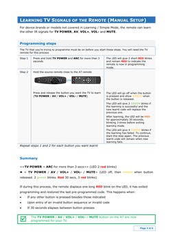 DStv A7 Remote Programming Guide | PDF | Computer Engineering | Computing