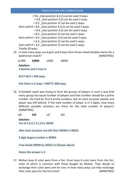 PERMUTATIONS AND COMBINATIONS 
 
                    = 9,6 _(last position 4,3,2) can be used 3 ways. 
  
   = 9,4 _(last pos