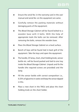 8
B B R
B B R
B B R
B B R
B B R
®

Ensure the serial No: in the warranty card in the user
manual and serial No: on the equip