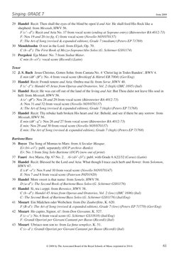 Singing: GRADE 7
29 Handel  Recit: Then shall the eyes of the blind be open’d and Air: He shall feed His ﬂock like a 
shepher