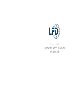 LDS Catalogo Rodamientos LFD | PDF | Cliente | Calidad (comercial) Catalogo Rodamientos LFD | PDF | Cliente | Calidad (comercial)  