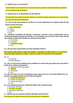 8.- ¿Definir que es un Conector?
Tubería flexible con accesorios en los extremos para conectar la salida del sistema de tuber