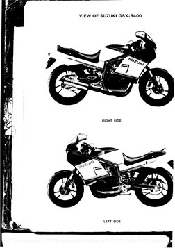 Suzuki GSX-R400 (GK71B) '86 Service Manual PDF | PDF