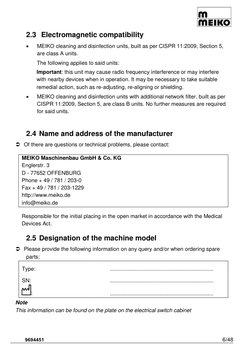 Meiko User Guide.pdf Meiko Topic 20 Operating Instructions | PDF | Door | Kitchen Utensil