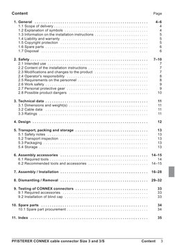 Specification Conner Package Instructions For Use CONNEX Cable Connector Size 3 and 3/S | PDF ...