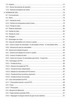 7.3 - Assento................................................................................................................