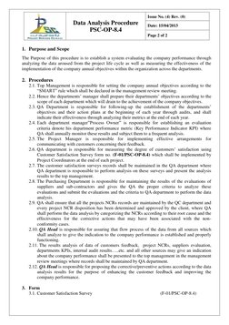 Data Analysis Procedure for Company Performance | PDF | Performance ...