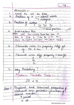 Periodic Table Notes for Class 11 | PDF | Home & Garden