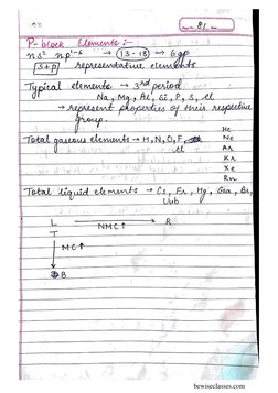 Periodic Table Notes for Class 11 | PDF | Home & Garden