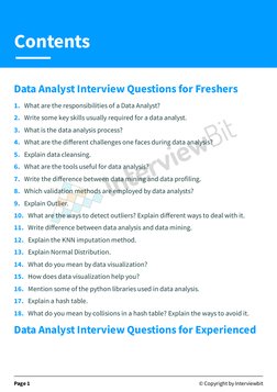 Data Analyst Interview Questions | PDF | Data Analysis | Cluster Analysis