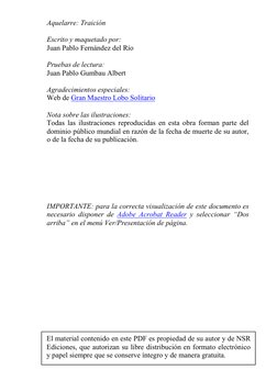 Aquelarre: Traición 
 
Escrito y maquetado por: 
Juan Pablo Fernández del Río 
 
Pruebas de lectura: 
Juan Pablo Gumbau Alber