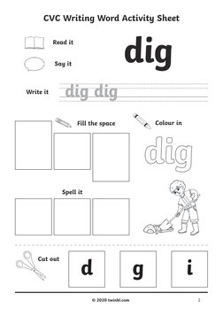 CVC Word Activity Booklet - V1 | PDF
