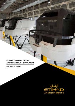 1
FLIGHT TRAINING DEVICE
AND FULL-FLIGHT SIMULATOR
PRODUCT SHEET
