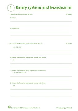 Cambridge IGCSE Computer Science 0478 Workbook | PDF