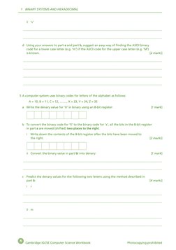 Cambridge IGCSE Computer Science 0478 Workbook | PDF