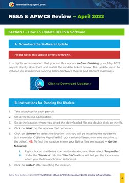Belina Zw-Nssa & Apwcs (Wcif) Changes 2022 | PDF | Salary | System Software