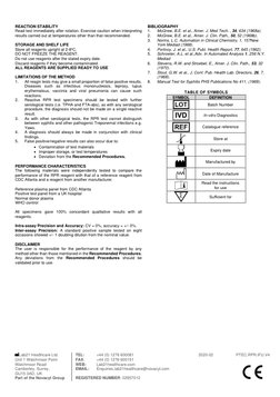 Lab21 Healthcare Ltd. 
TEL: 
+44 (0) 1276 600081 
2020-02 
PTEC.RPR.IFU.V4 
Unit 1 Watchmoor Point 
FAX: 
+44 (0) 1276 600151