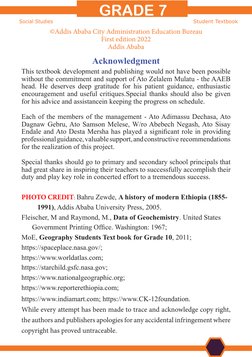 Unit One
Physical Characteristics of the Earth
GRADE 7  
GRADE 7  
4
Student Textbook
Social Studies 
©Addis Ababa City Admin