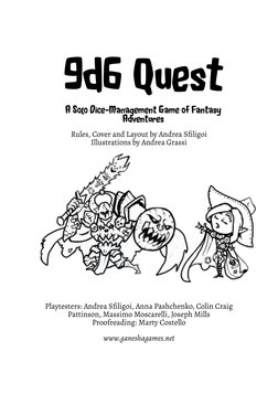 Solo Dice Adventure: 9d6 Quest Guide | PDF | Magician (Fantasy) | Role ...