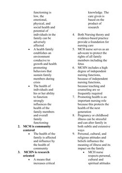 Maternal and Child Health Nursing Overview | PDF | Nursing | Pregnancy