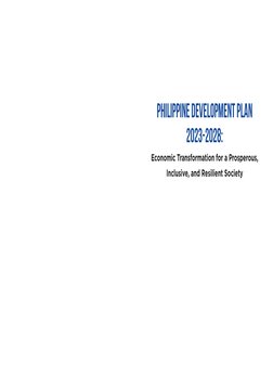 Philippine Development Plan 2023-2028 | PDF | Infrastructure | Innovation