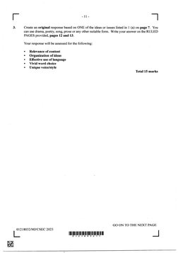 CSEC English AB June 2023 P3 | PDF
