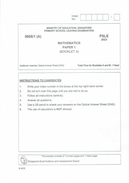 Psle 2023 Paper 1 | PDF