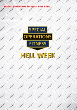 Hell Week Training Program Special Operations Fitness Hell Week | PDF | Physical Fitness | Backpack