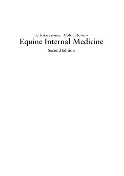 Veterinary Self-Assessment Color Review Series) Divers, Thomas J
