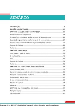 5
SUMÁRIO
INTRODUÇÃO........................................................................................................