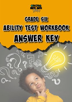 Grade 6 Ability Test Answer Key | PDF | Learning | Cognitive Science