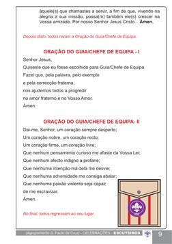 (Agrupamento S. Paulo da Cruz) - CELEBRAÇÕES - ESCUTEIROS
9
àquele(s) que chamastes a servir, a fim de que, vivendo na 
aleg