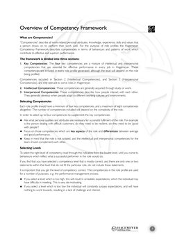 3
What are Competencies?
“Competencies” describe all work-related personal attributes, knowledge, experience, skills and valu