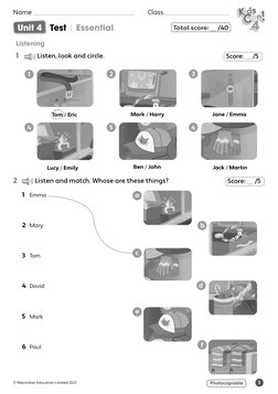 Kids Can 4 Unit 4 Vocabulary Activities | PDF