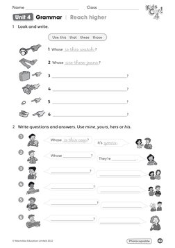 Kids Can 4 Unit 4 Vocabulary Activities | PDF