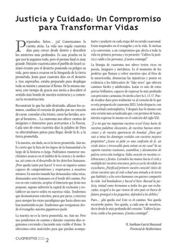 2
2025
cuaresma
Justicia y Cuidado: Un Compromiso 
para Transformar Vidas
P
reparados, listos… ¡ya! Comenzamos la 
cuenta atr