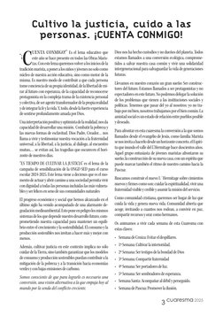 3
2025
cuaresma
Cultivo la justicia, cuido a las 
personas. ¡CUENTA CONMIGO!
“¡C
UENTA CONMIGO!” Es el lema educativo que 
es