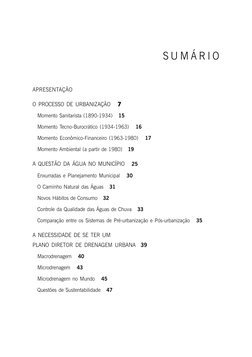 APRESENTAÇÃO
O PROCESSO DE URBANIZAÇÃO   77777
Momento Sanitarista (1890-1934)   15
Momento Tecno-Burocrático (1934-1963)   1
