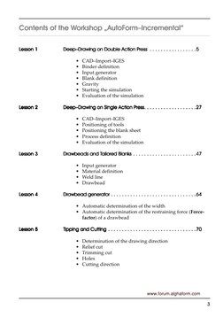 3
Contents of the Workshop „AutoForm–Incremental“
Contents of the Workshop „AutoForm–Incremental“
Contents of the Workshop „A