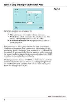 Lesson 1: Deep–Drawing on Double Action Press
Lesson 1: Deep–Drawing on Double Action Press
Lesson 1: Deep–Drawing on Double