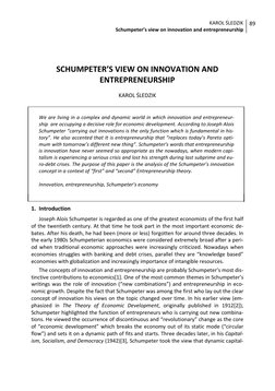 Schumpeter on Innovation and Entrepreneurship | PDF
