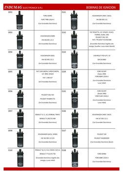 INDUMAG ELECTRONICA S.R.L                                                                              BOBINAS DE IGNICION