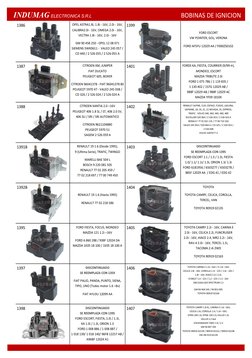 INDUMAG ELECTRONICA S.R.L                                                            BOBINAS DE IGNICION 
 
 
1386 
OPEL A