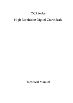 OCS Crane Scale Calibration Manual | PDF | Calibration | Weight