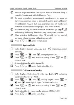 OCS Crane Scale Calibration Manual | PDF | Calibration | Weight