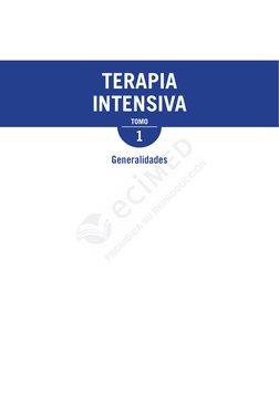 Generalidades
TERAPIA
INTENSIVA
TOMO
1
