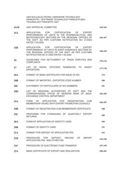 UNIT(EOU)/ELECTRONIC HARDWARE TECHNOLOGY 
PARK(EHTP) / SOFTWARE TECHNOLOGY PARK(STP)/BIO-
TECHNOLOGY PARK(BTP) UNIT 
14-II 
U